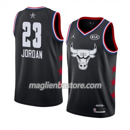 Maglia Chicago Bulls Michael Jordan 23 2019 All-Star Jordan Brand Nero Swingman - Uomo
